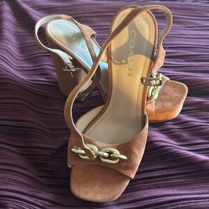 Coach suede sandals size 9.